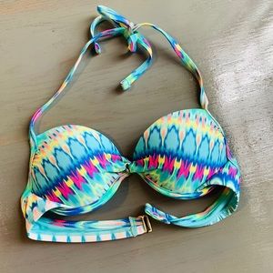 Push up neon bikini swim top target